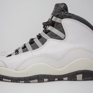 Air Jordan 10 (X) (OG) Wht/Blk/Lt. Steel)